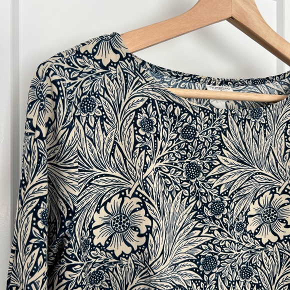 H&M x William Morris: Blue White Tunic Shift Dress: Size US 8 - Picture 2 of 7